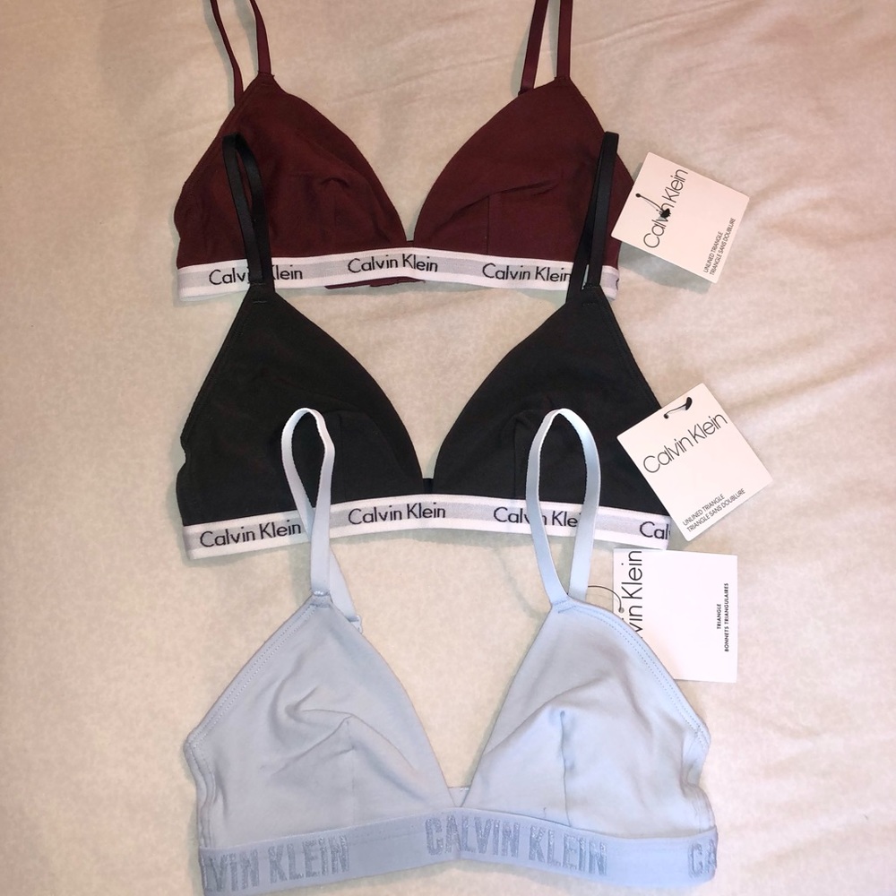 NWT Calvin Klein bralettes